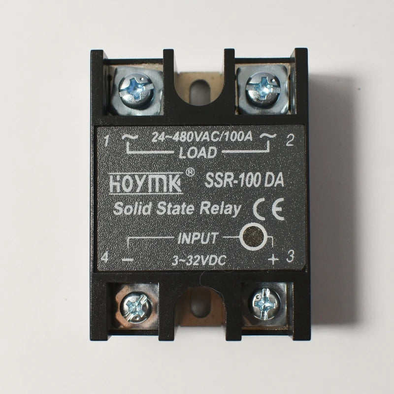 12V 24V Solid State Relay DC to AC SSR Module 230V AC Load 3-32VDC Input for Home SSR-10DA SSR-25DA 40DA 60DA 80DA 100DA 120DA