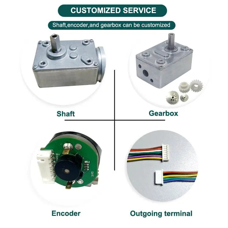 Bringsmart SR16-030 Planetary Gear Motor 12V Micro Motor Low Speed Small Motor Slow Speed Large Torque DC Motor Customized
