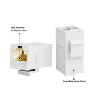 ZoeRax RJ45 CAT6 Keystone Coupler Female to Female Insert Coupler, UTP CAT6 Keystone Inline Coupler White