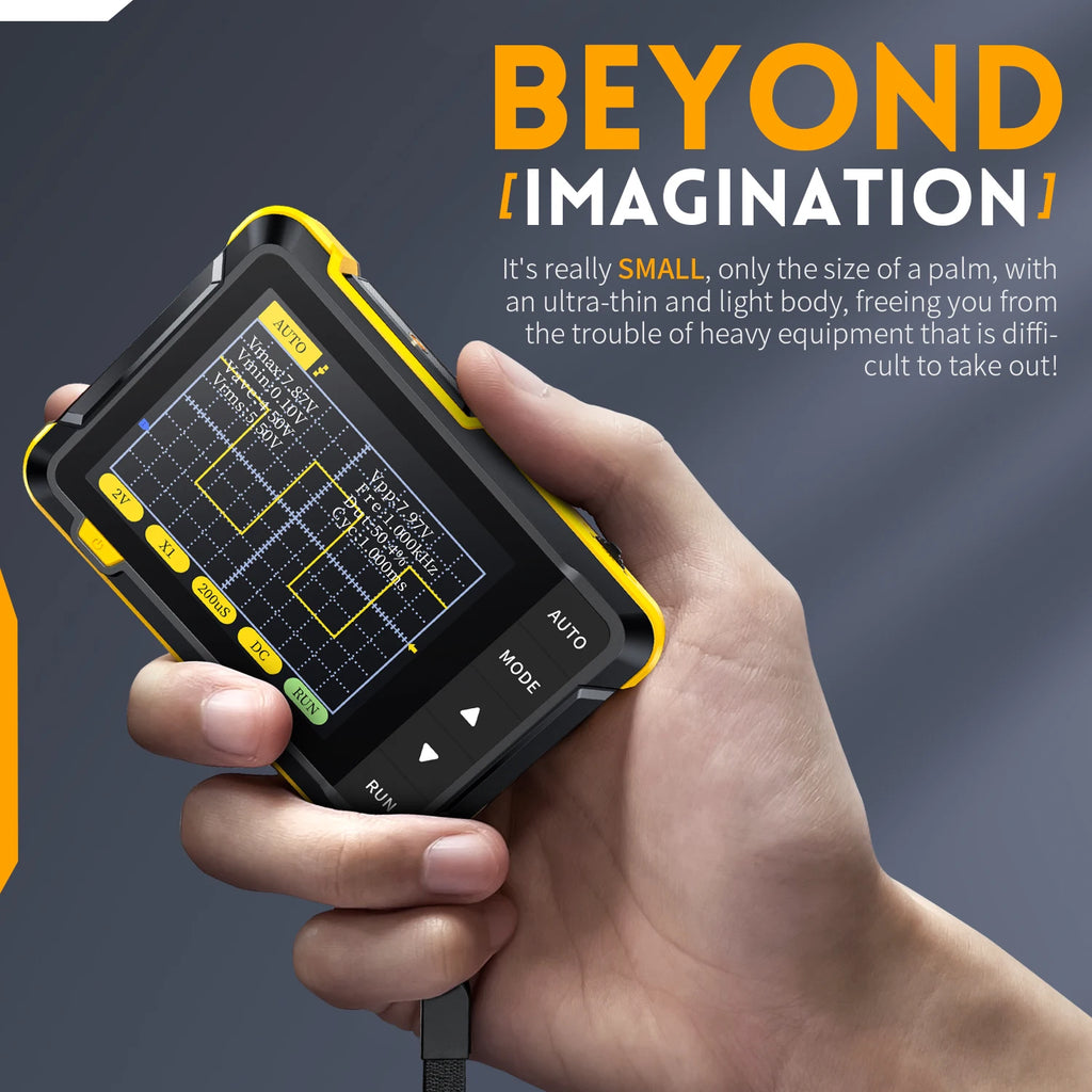 FNIRSI DSO152 TC3 Handheld Digital Oscilloscope With 200KHz/500kHz Bandwidth Supporting LCR Detection Signal Generator PWM Outpu
