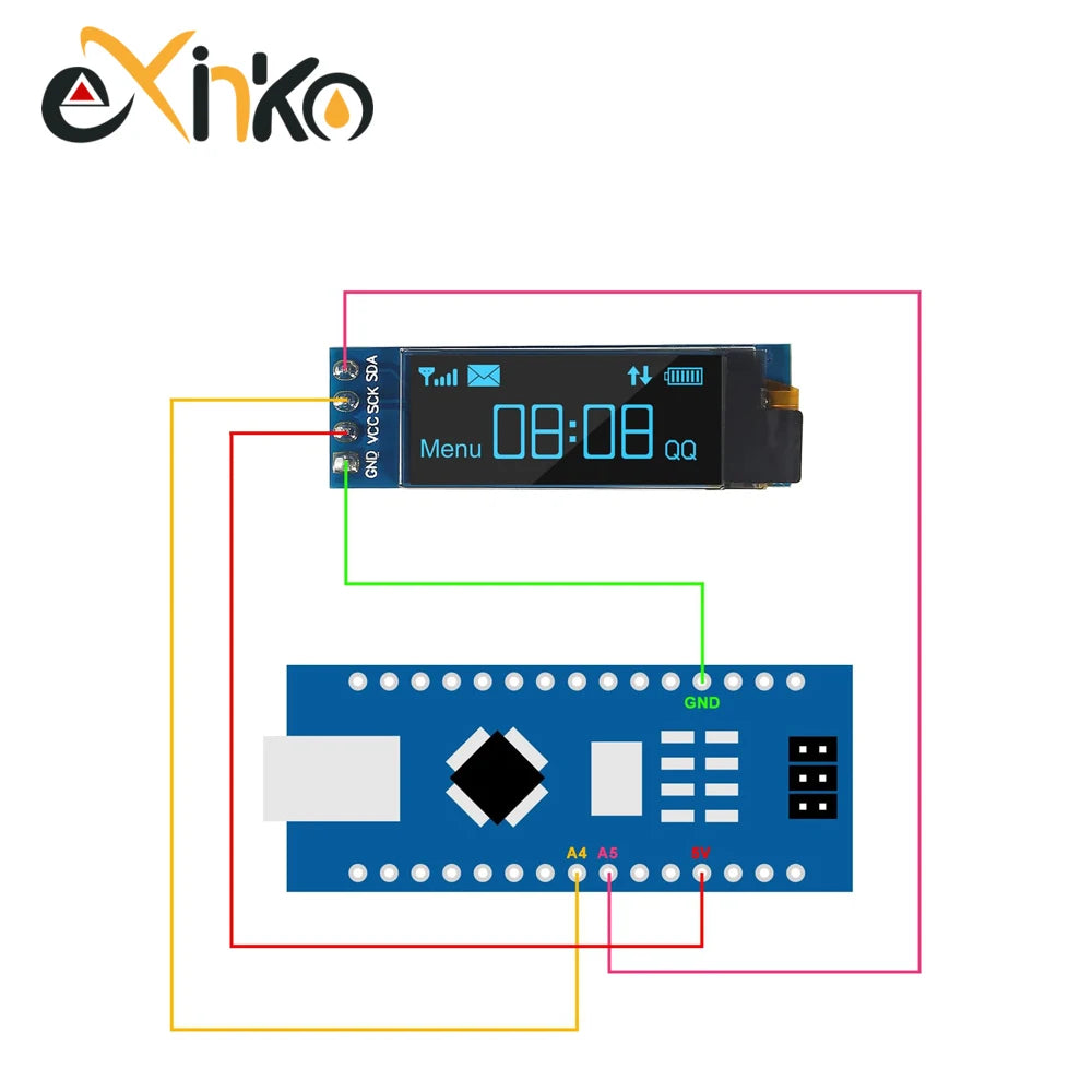 1-10pcs 0.91 inch OLED Display Module White/Blue OLED 128X32 LCD LED Display SSD1306 12832 0.91 IIC I2C Communicate for Arduino
