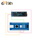 1-10pcs 0.91 inch OLED Display Module White/Blue OLED 128X32 LCD LED Display SSD1306 12832 0.91 IIC I2C Communicate for Arduino