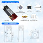 LASER TREE 10W 5W 4W Laser Module, 450nm TTL Blue Light Laser Head for Laser Engraving Wood DIY Creation Tool