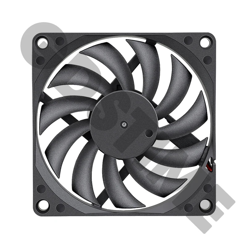 Gdstime 80mm Fan DC 5V 12V 24V 80x80x10MM Brushless Cooling Fan 8010 Double Ball Cooler 8CM Axial Fan for PC Case CPU Cooling