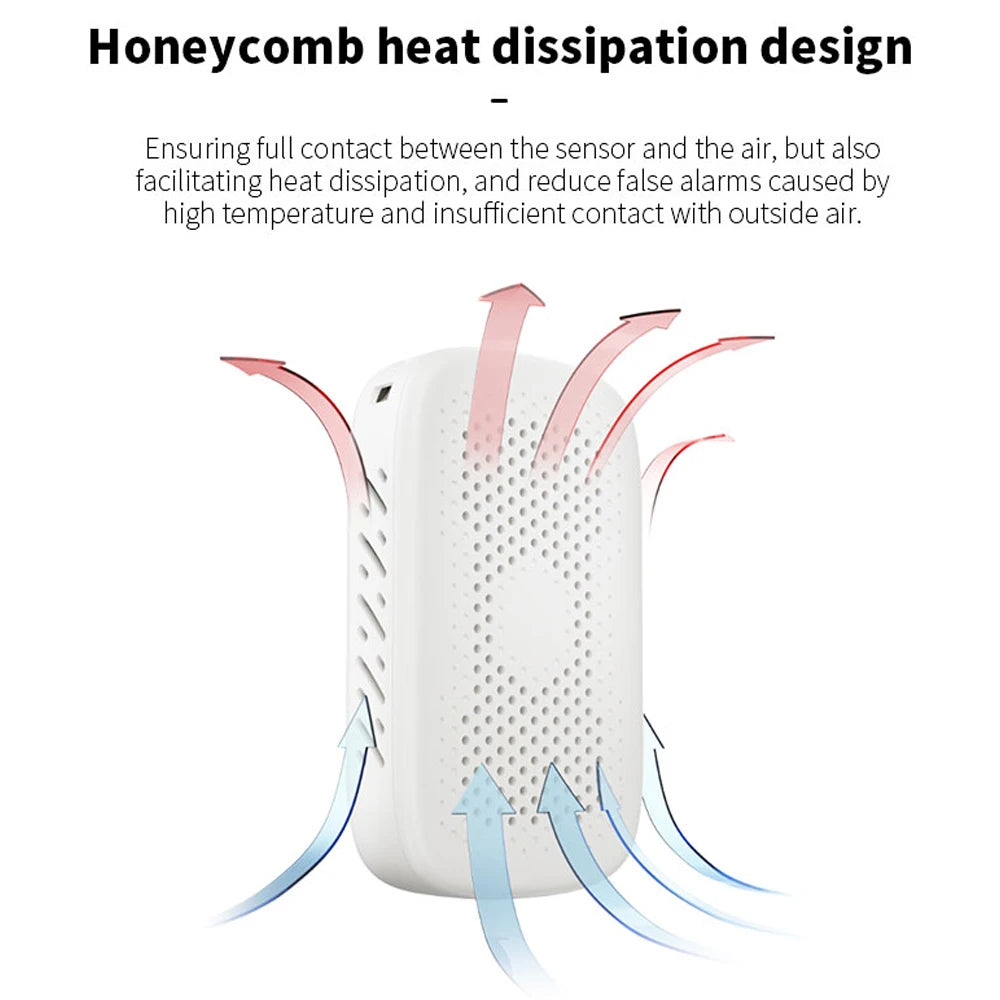 3 in 1 Air Quality Tester CO Gas Thermometer Hygrometer Auto Brightness Carbon Monoxide Detector NDIR Sensor LCD Display
