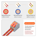 1PC Wire Connector Electric Cable Led Conectors Fast Terminals Blocks Docking Butt Household Electrician Tools For 4mm² 6mm²