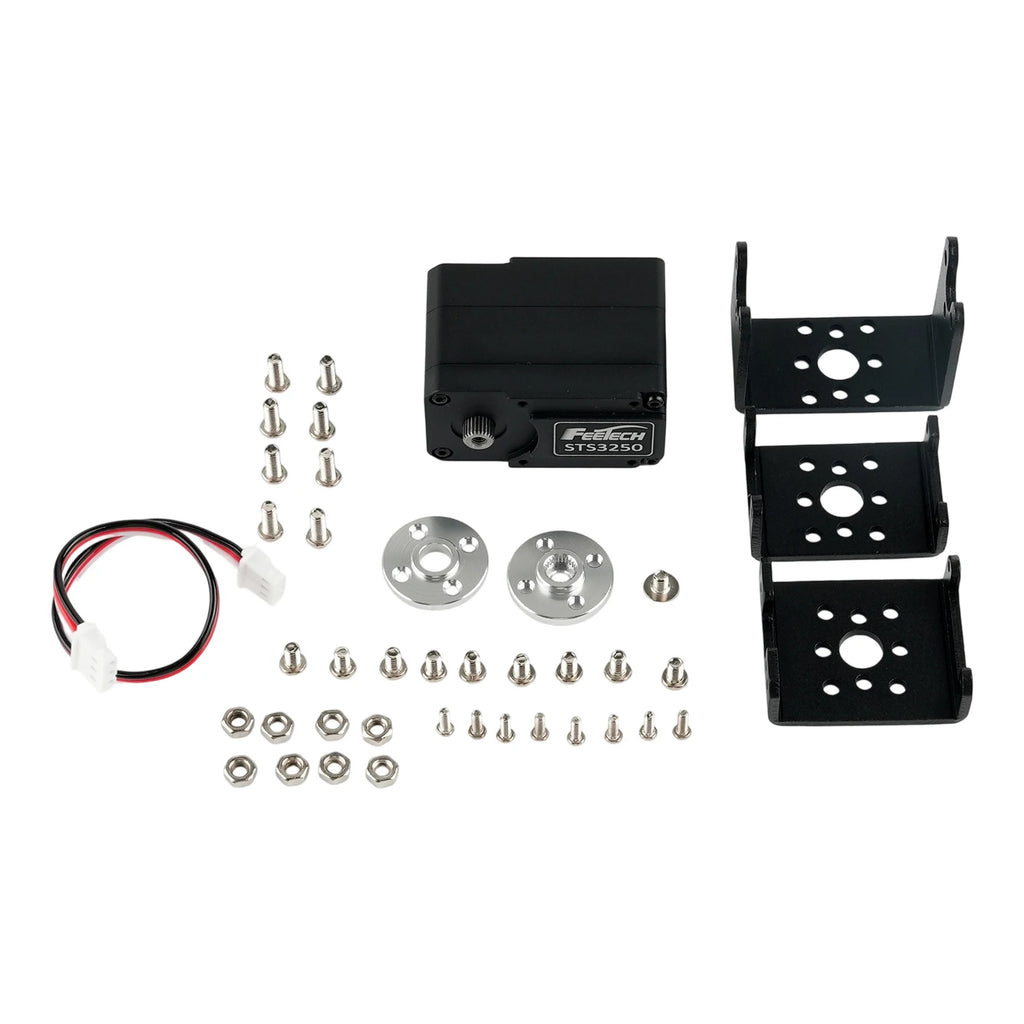 Feetech STS3250 12V 50KG Magnetic Encoder Double Shaft TTL Servo Coreless Motor Aluminum Case 360 Degrees Serial Bus Smart Servo