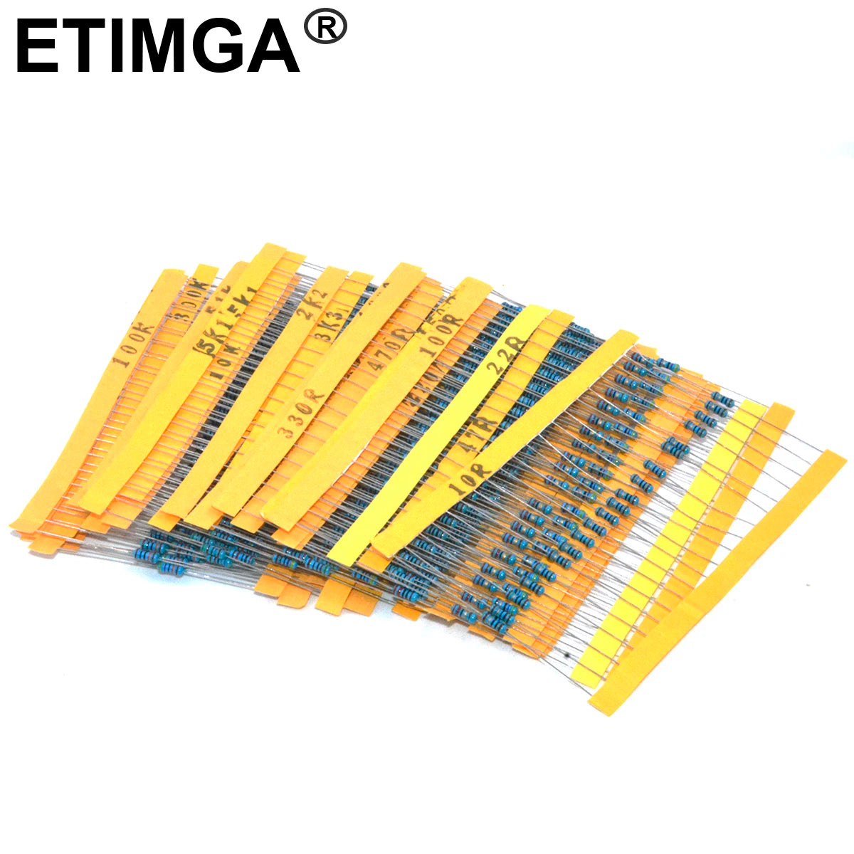 600/300PCS 1/4w Metal Film Resistor 30 Values Resistance Kit 10R-1M 150R 680K 0.25W 1% Resistors Set