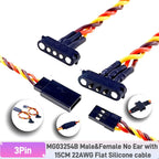 1/5 Pairs Magnetic Snap-on JR Servo Extension Cable for RC Drone Glider Airplane Models 60 CoresDIY Upgrate