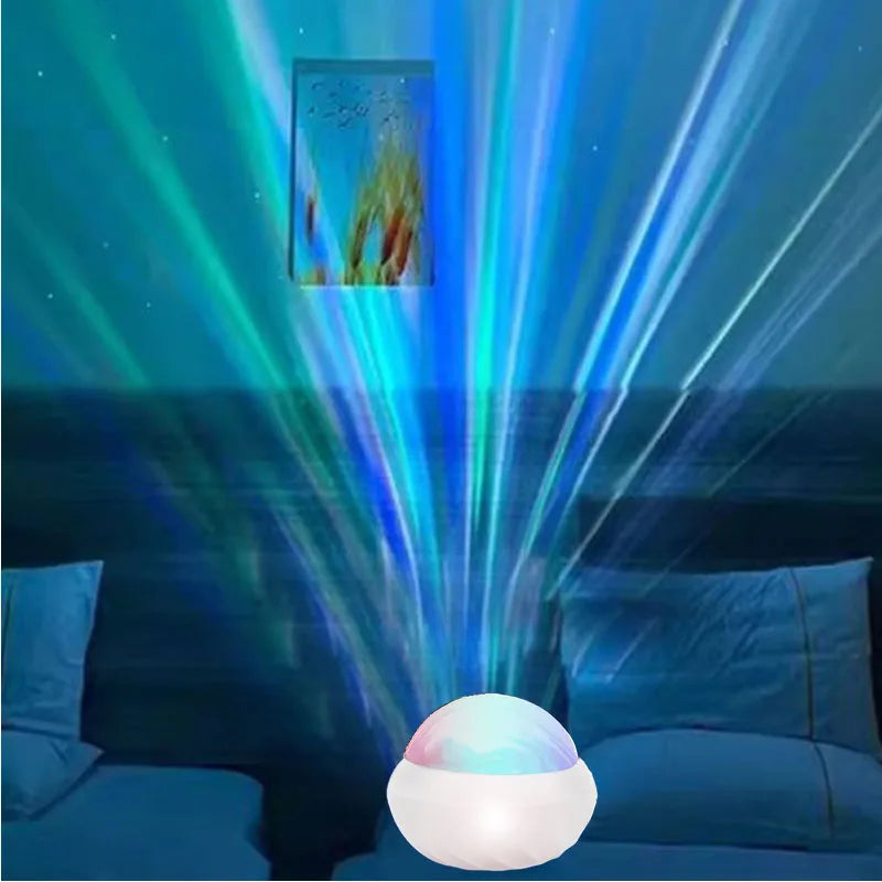 RGB Projection Night Lights Aurora Starry Northern Light Projector Atmosphere Lamp USB Plug Remote Control for Room Party Decor