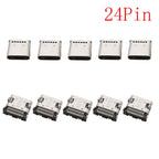 10Pcs USB Connector Type C Female Charging Port Jack 2P/6P/16P/24 Pin Soldering PCB SMD SMT DIY USB-C Socket Adapter