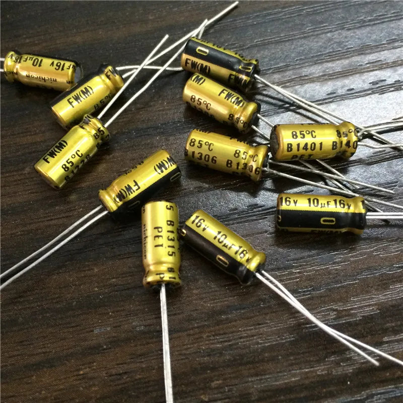 10pcs 10uF 16V NICHICON FW Series 5x11mm 16V10uF Audio Aluminum Electrolytic Capacitor Top Grade