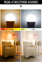 Tuya Smart WiFi LED Bulb Light AC 220V 110V E27 10W 15W 20W LED Lamp Dimmable APP Voice Control Works With Alexa Google Home