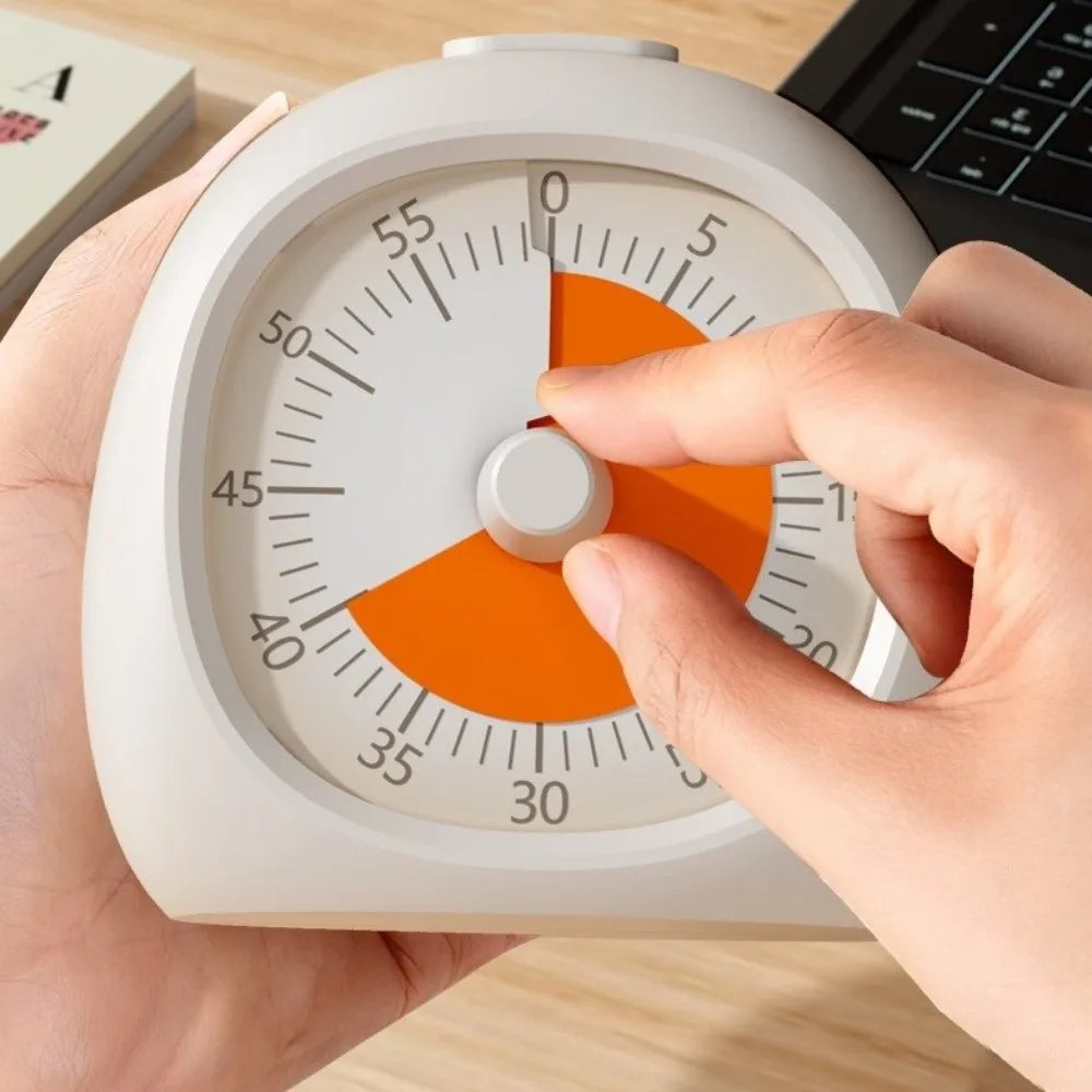 Portable Plastic Visual Timer 60 Minute Focus Aid Study Timer Silent Digital Clock Classroom Timer