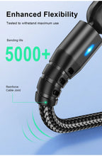 USLION 540 Rotate 5A Magnetic Cable Fast Charging Type C Cable Micro USB Magnet Charge Phone Data Line Wire For iphone 15 Xiaomi