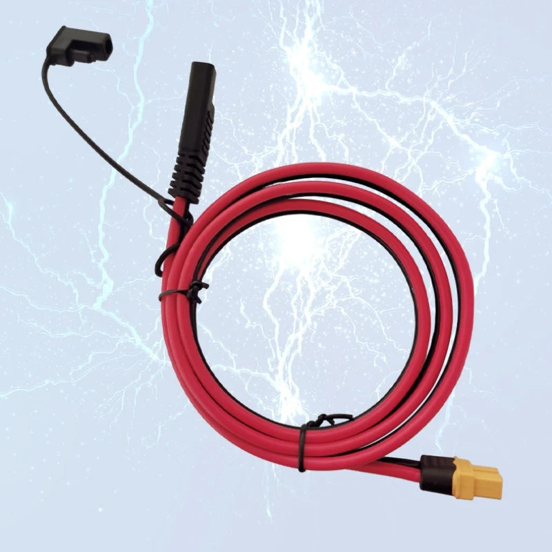 12awg 1m XT60 Female Connector To SAE with Dust Cap Connection Cable XT60 Banana Plug Cable Sae