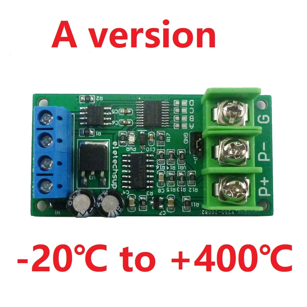 PT100 Thermocouple RTD Sensor Tester with High-Quality Temperature Measurement IC -20-400 Celsius RS485 Modbus Rtu