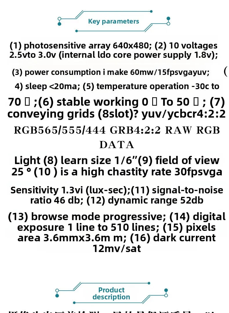 OV7670 Camera Module Kit with STM32 Driver for MCU Electronic Learning Integrated Board