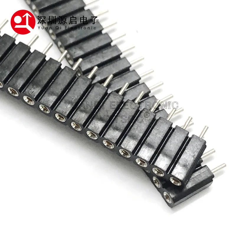 2.54mm PH7 Extra Plastic Height 2/3/4/5/6/7/8/9/-40P Round Dual Single Row PCB IC Crystal Transistor Socket Hole Female Header