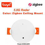 Haozee Tuya WiFi /Zigbee Human Presence Detector Smart Human Body PIR Sensor Radar Detector Microwave Motion Sensors