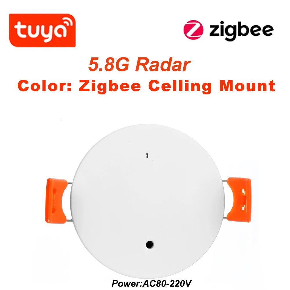 Haozee Tuya WiFi /Zigbee Human Presence Detector Smart Human Body PIR Sensor Radar Detector Microwave Motion Sensors