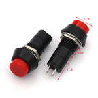 2PCS PBS-11A PBS-11B 12mm self-locking Plastic Push Button Switch Latching Switchs 3A 250V AC 2PIN