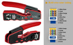 RJ45 crimping tool kit Ethernet crimper and tester for Cat5e Cat6 Cat6a 8P8C modular connectors