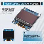 A12E-0.96 Inch IIC I2C Serial GND 128X64 OLED LCD LED Display Module SSD1306 For Arduino Kit