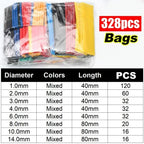 Heat Shrink Tubes Set Retractable Heat Pipe Electric Wire Sheath Thermoretractile Case Tube Line Bar Heat Shrink Tubing