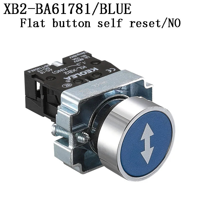 1Pcs Button Switch Self Reset Small Mushroom Head Emergency Stop 22mm Knob Key Start Inching Power on XB2-BG21 XB2-BA31 XB2-BS54