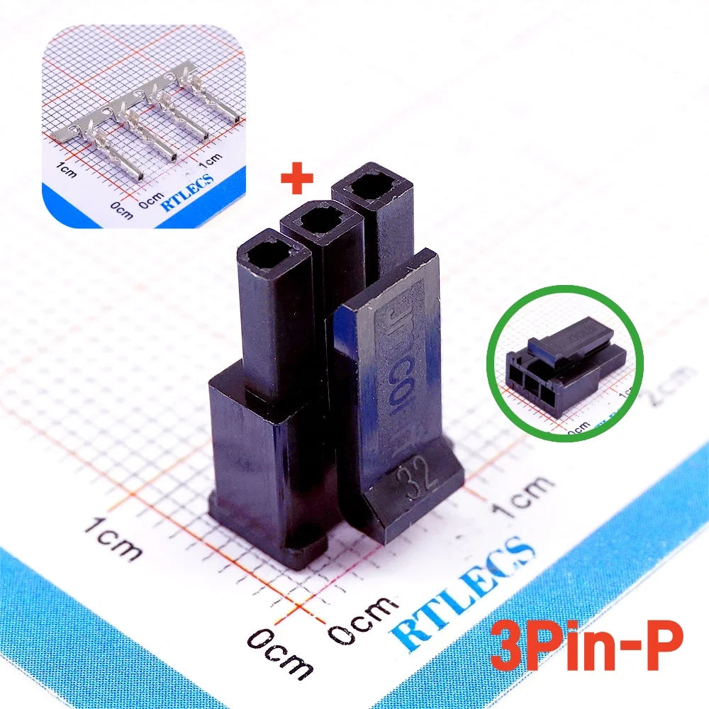 10 100 Sets Micro-Fit 3.0 MM Connector Single Row Male Housing Plug 1x2  2 Pin 3 4 5 6 7 8 9 10 Pin /Matching Female Terminal