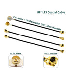1Pcs RF1.13 Cable uFL/u.FL/MHF-1 Female to 1th Generation Male / Female For WIFI Antenna Pigtail Extension Cord RF Cable 5~60cm