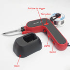 Electric Soldering Iron Gun Hand-held Internal Heating Soldering Iron Automatically Send Tin Gun Soldering Welding Repair Tool