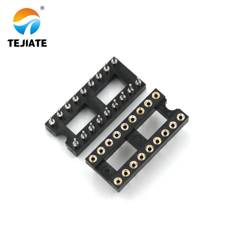 10PCS IC Sockets DIP6 DIP8 DIP14 DIP16 DIP18 DIP20 DIP24 DIP32 DIP28 DIP40 pins Connector DIP Socket 6 8 14 16 18 20 24 28 40Pin