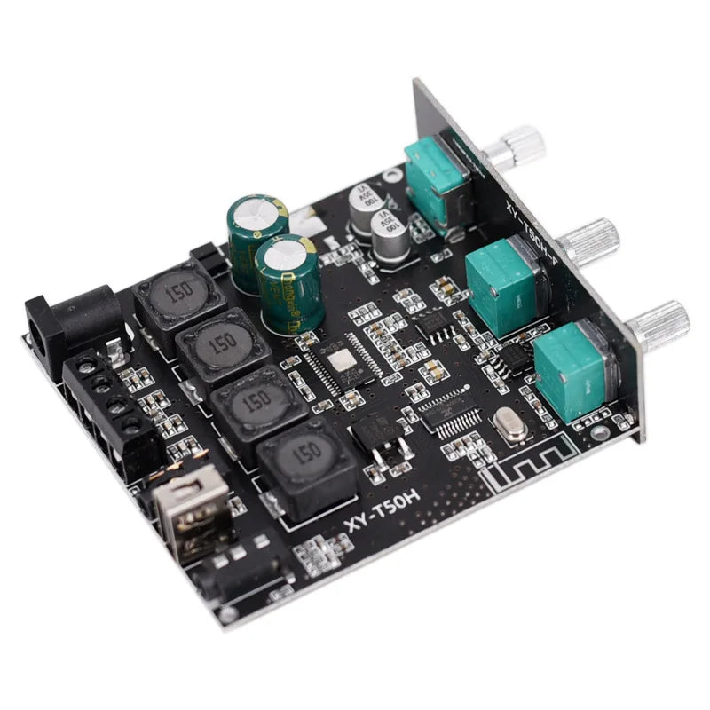 TPA3116D2 50W+50W Bluetooth 5.0 Subwoofer Amplifier Board 2.0 Channel High Power Audio Stereo AUX USB Bass CAR AMP t50l t50h
