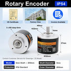 Rotary Absolute Encoder single-turnRS485 SSI CAN Power-Off Memory Angle Sensor for Equipment Waterproof