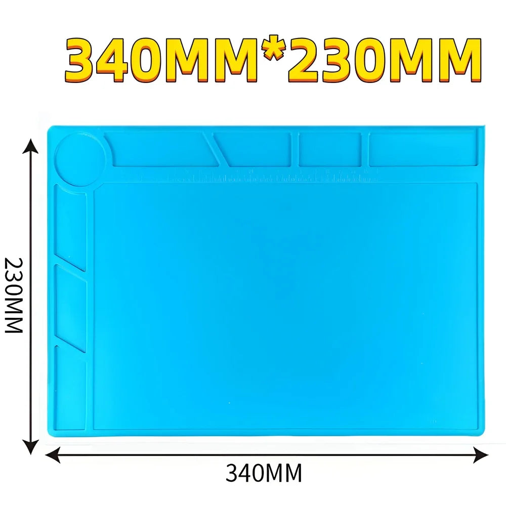 ESD Heat Insulation Soldering Mat Computer Phone Repair Tool Kit Working Silicone Repair Pad Heatresistant Maintenance Tool Kit