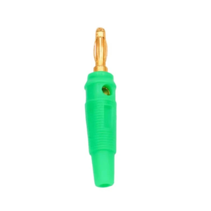 2/5PCS 4mm Gold Plated Banana Plug Speaker Cable Wire Connector Pin Socket Multi-Color for Audio DIY