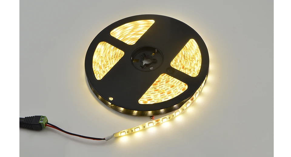 LED Strip 5050 5630 2835 RGB Lights 12V 5M Flexible Home Kitchen Decoration Lamp Waterproof 300 LED Tape Diode Ribbon 60LEDs/M