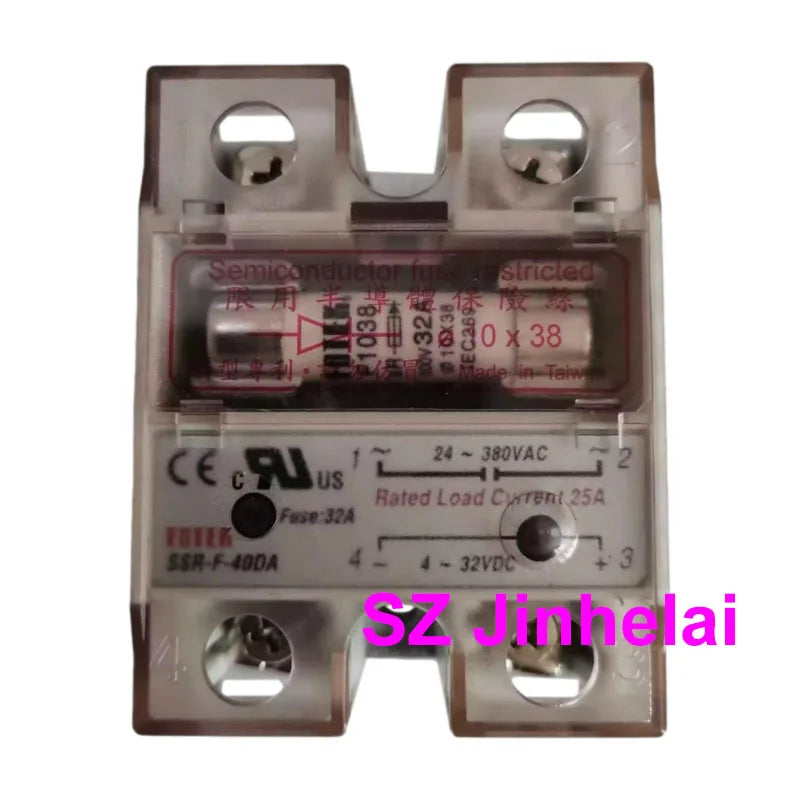 Authentic Original FOTEK Solid State Relay with built-in fuse SSR-F-10DA 25DA 40DA SCR-F-25LA 40LA -H