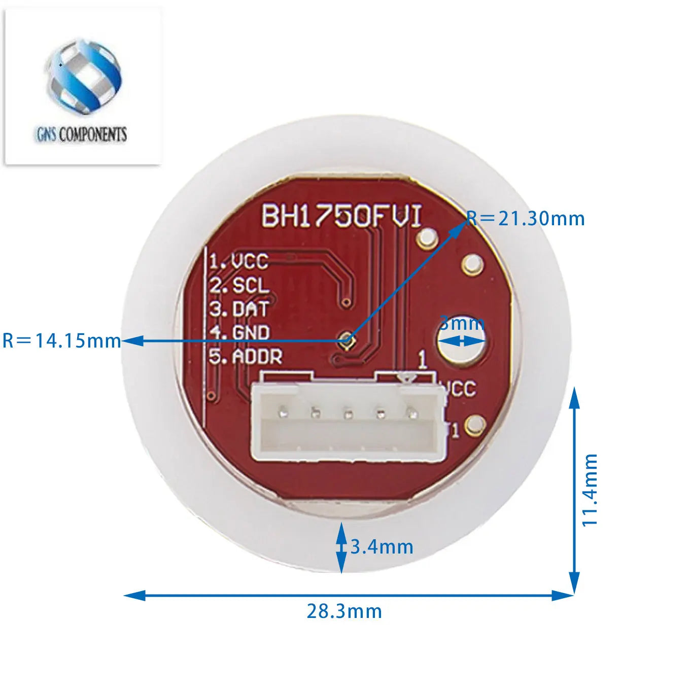 BH1750 BH1750FVI Chip Light Intensity Light Module Light ball for Arduino