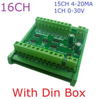 22CH 4-20MA Current & 2CH 0-30V Voltage Input RS485 AI Module 24CH 12-bit ADC Collector Board MODBUS RTU PLC IO