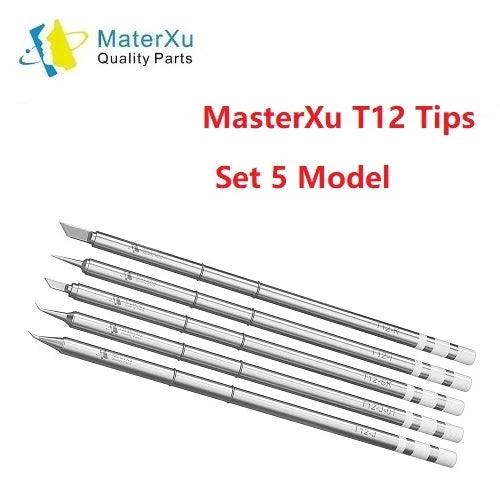 High Quality MX T12 Soldering Tips Set Premium Materials Durable Replacement Head Bit T12-I/K/SK/J/J02 For Hakko OSS Station