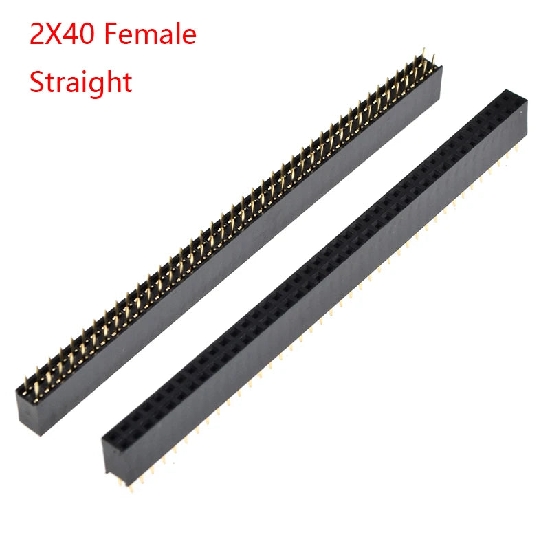 5/10Pcs 2.54mm 40 Pin 1x40 2X40 Single/Double Row Male Female 2.54 Pin Header PCB JST Connector Strip Right angle For Arduino