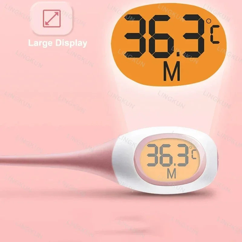 Professional Animal Digital Thermometer with Soft Probe Blue Digital Pet Dog Cat Veterinary Thermometer Waterproof Equipment
