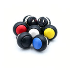 6PCS PBS-33B 12mm 2Pin Waterproof Momentary Push Button Switch 12V 1A Mini Reset Non-Locking Red Green Yellow Blue White Black