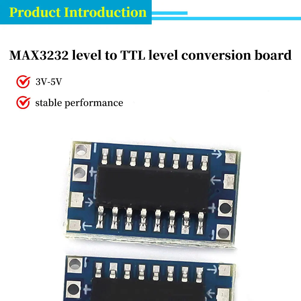 1/5/10Pcs MAX3232 RS232 to TTL Converter Module 120kbps Serial Port Level Shifter for MCU Communication