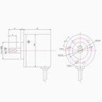 Rotary Encoder hotoelectric Incremental 38S6G5-B-G24N 50/100/200/360/400/500/600PPR AB 2 Phase DC8-24V NPN PNP Optical Encoder