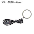 1Pcs USB Plug DC5V LED Light Source SMD5730 LED Light Beads Ring Chip with Black 1.5M Switch Cable 5W 10W 12W White /Warm Light.