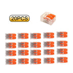 20/80/90pcs Electrical Lever Wire Connectors 2 Port 3 Port 5 Port Electric Cable Clamp Mini Quick Wire Terminal Connector